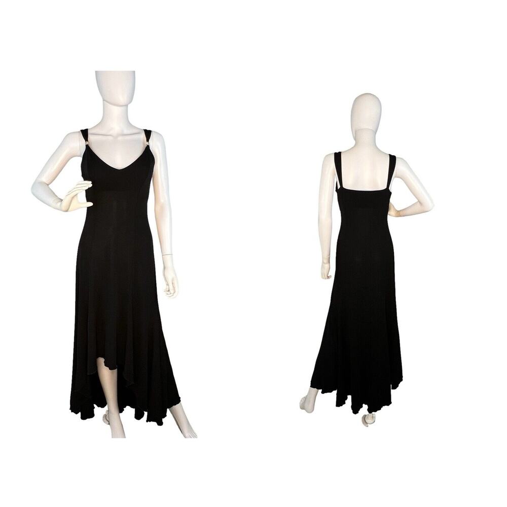 Vintage Bebe Size M Gown Sleeveless Fairy Grunge High Low Gown 90s Y2K